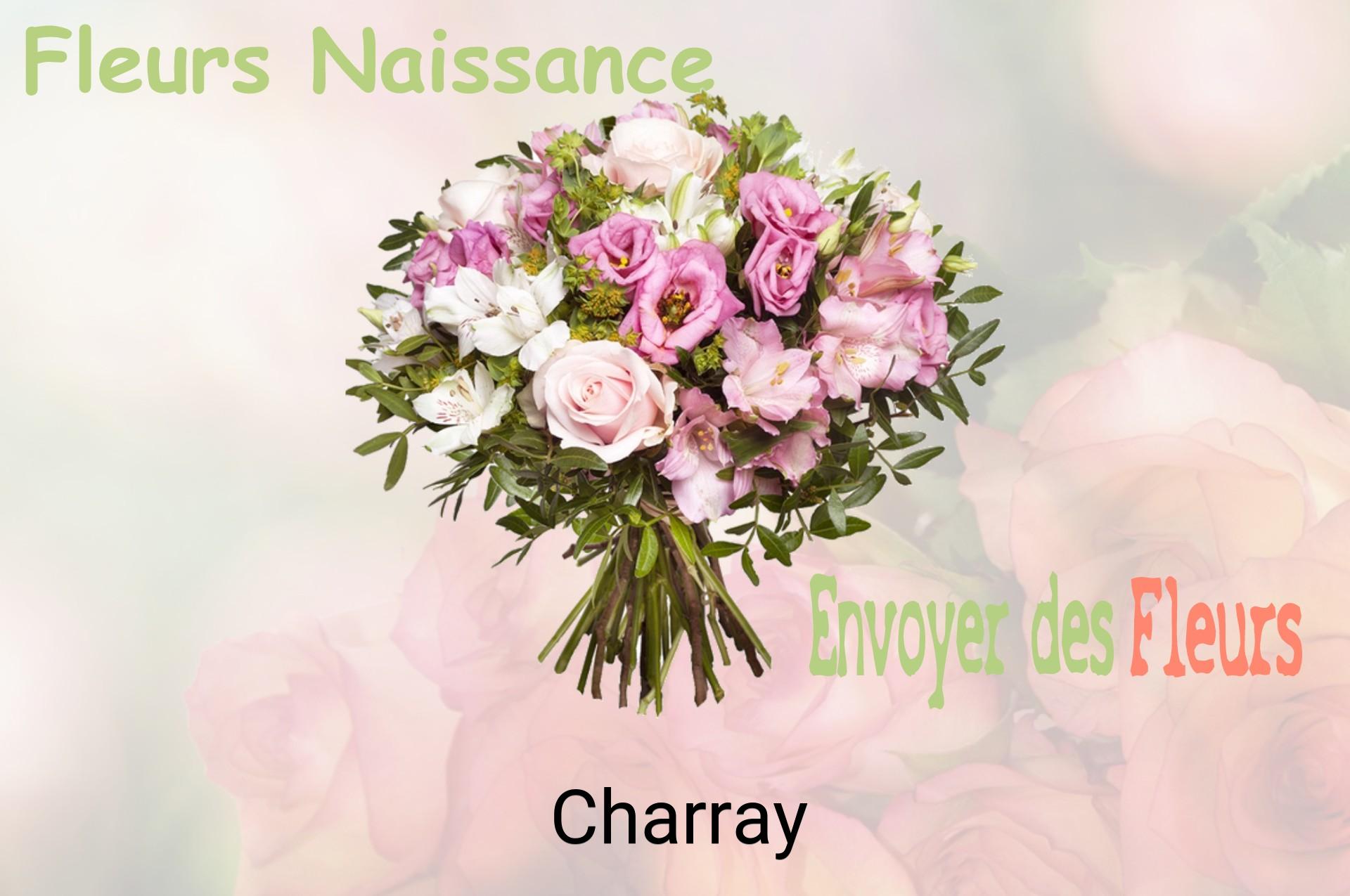 Bouquet de fleurs de naissance livré à Charray